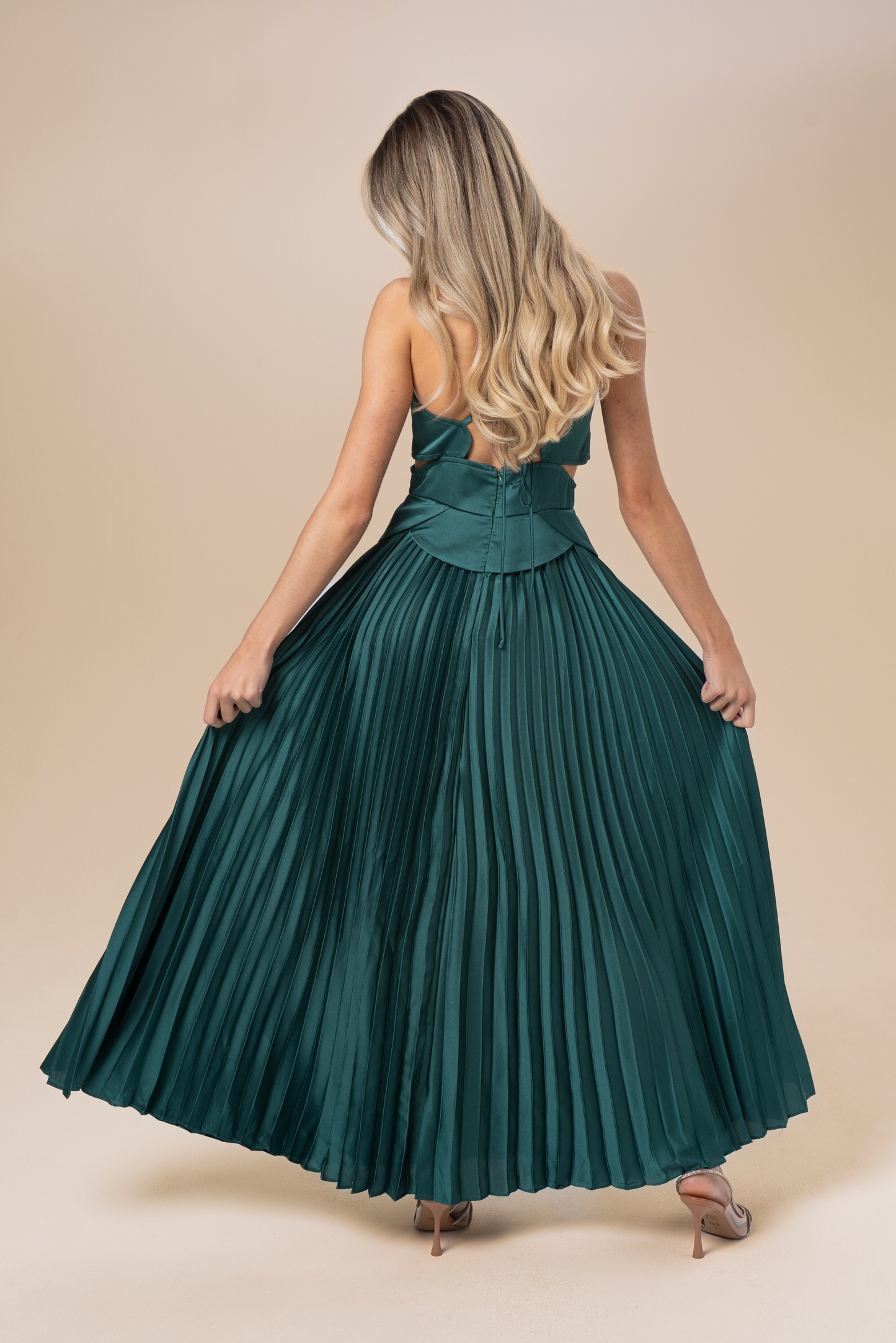 April Vintage Glam Midi Dress