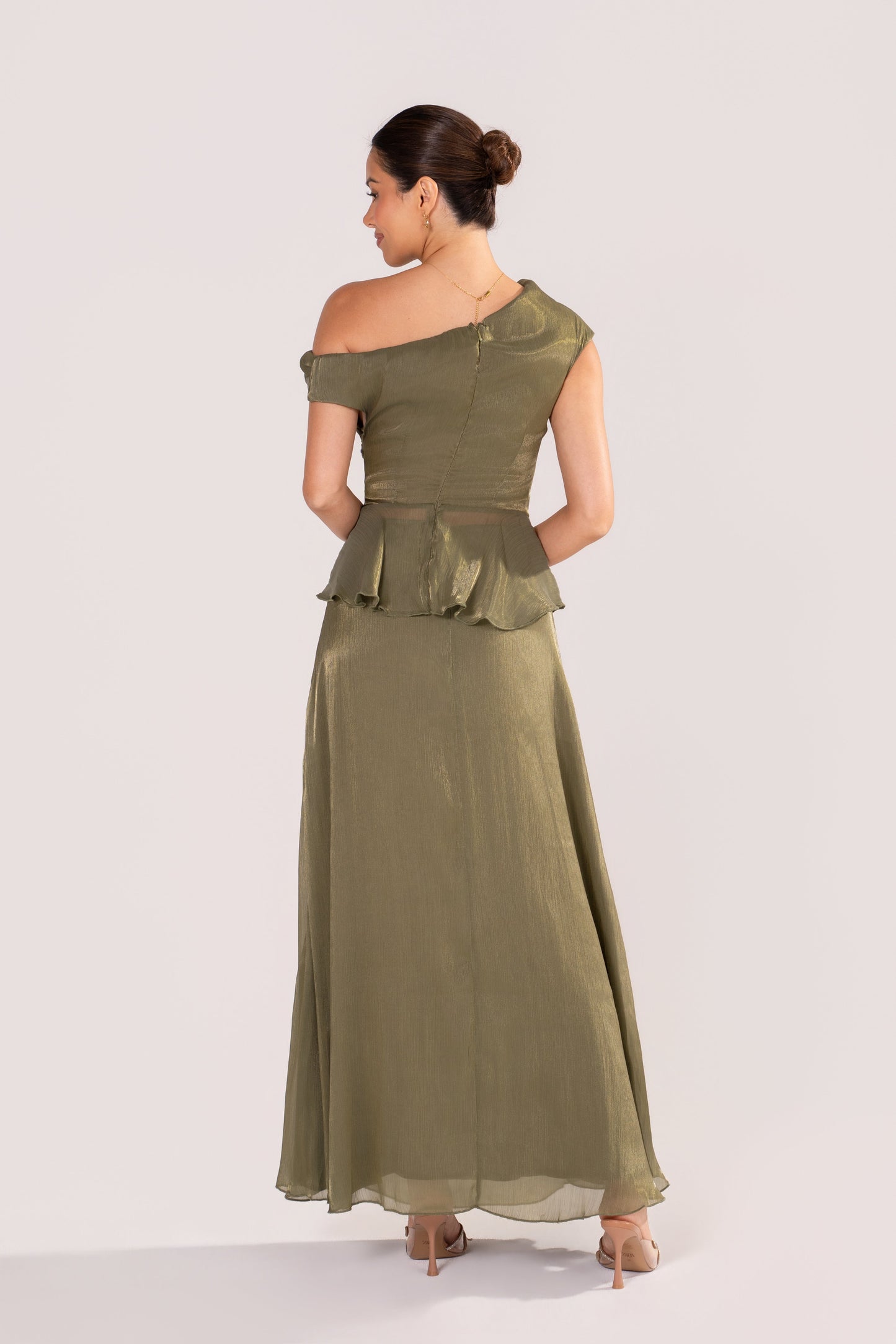 Renata Shimmer Drop Shoulder Top & Maxi Skirt